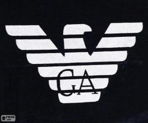 пазл Джорджио Армани логотип